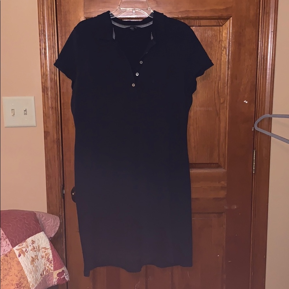 Lands End blue T-shirt dress